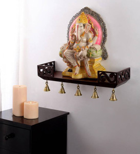 ANB Enterprises Wall shelf MDF Home Temple pooja ghar MDF (Medium Density Fiber) Wall Shelf