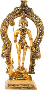 HOUZZPLUS God Murugan Swami Miniature -Murugan Swami Idol - Murugan Swami Murti - Lord Kartike Idol For Home Decor / Table / religious idol Handicraft Decorative Showpiece  -  25 cm