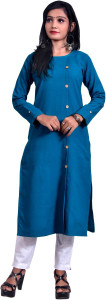 aruati Women Solid Straight Kurta