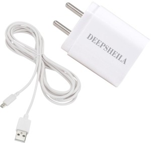 Deepsheila 12 W Adaptive Charging 3.4 A Multiport Mobile Charger with Detachable Cable
