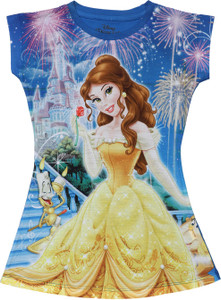 DISNEY PRINCESS Girls Above Knee Casual Dress