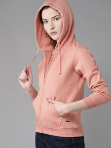 Roadster Full Sleeve Solid Women Sweatshirt