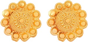 memoir Brass Goldforming Handmade Sunflower design Ethnic Stud Earrings Women (ERRM6521) Brass Stud Earring