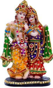 Maankind krishna radha idol,krishna radha statue,krishna radha murti,radha krishna statue Decorative Showpiece  -  22 cm