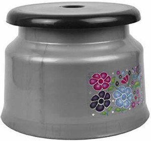 YASHODEEP PLASTIC BATHROOM STOOLS BLACK GREY Bathtub Caddy