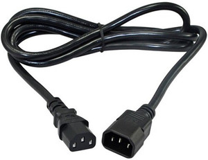 techut Power Cord 1.5 m IEC C13 to C14 Male to Female Power Extension