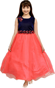 ROSHNI GARMENTS Girls Maxi/Full Length Party Dress