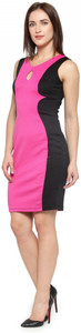 N-gal Women Bodycon Pink Mini/Short Dress