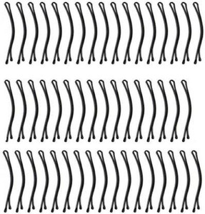 FEGURO Bob Pins, Bobby Pins, Side Pins Pack of 50 Hair Pin (Black) Hair Pin