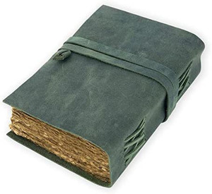 CRAFT CLUB Premium Finished Leather Journal With Antique Paper A5 Diary Unruled 240 Pages