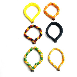 Mahant Ji Handicraft Thick Multi-Colour Thread Braided Wrist Band - Set of 6 Men & Women