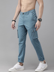 Roadster Regular Fit Men Blue Trousers