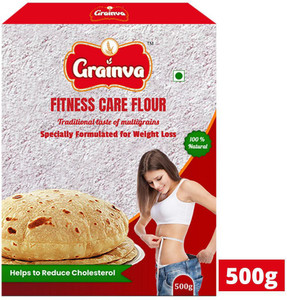 grainva Fitness Care Flour Multigrain Atta with 100% Natural Energy Weight Loss Slim & Slimming Body Fit Flour Health Care Cholesterol Control Diabetes weight Reducer Diabetic Friendly High Protein Gluten Free Food Product For Men & Women