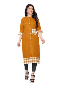 Lerkiza Women Printed Frontslit Kurta