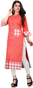 Lerkiza Women Printed Frontslit Kurta