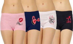 जॉकर महिलाओं के लिए बॉय शॉर्ट बहुरंगी पैंटी