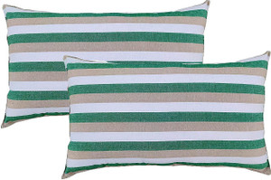 NIVEDHA MATTRESS Cotton Sleeping Pillow Pack of 2 Stripes