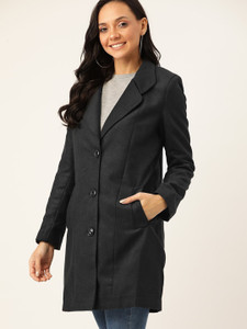 Dressberry Polyester Solid Coat