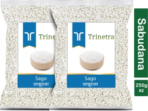 Trinetra Best Quality Sabudana (Sago)-250gm (Pack Of 2) Sago