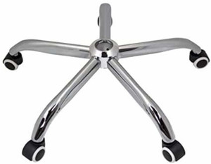 RW REST WELL chrome base with designer caster Swivel Furniture Caster