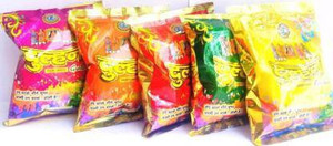 mushti Organic Dulhan Herbal Gulal Scented Holi Colour Powder (Natural Skin, 80 g, Multicolour) - Pack of 5 Holi Color Powder Pack of 5 (Red, Yellow, Blue, Green, Purple, 80 g) Holi Color Powder Pack of 5