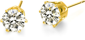 VIGHNAHARTA American Diamond Solitaire Crystal, Cubic Zirconia Alloy Stud Earring