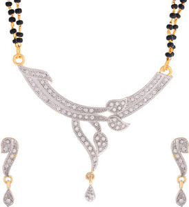 ZENEME Alloy Gold-plated Gold Jewellery Set