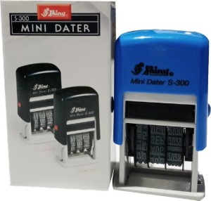 SHINY S-300 Mini Dater Stamp Self - Inking