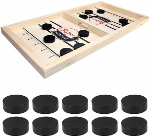FYG ENTERPRISE Super Fast Sling Puck Game, Portable Table Board Game for Kids and Adults, Tabletop Slingshot Games Toys for Boys and Girls, Desktop Sport Board Game for All Age Group Party & Fun Games Board Game