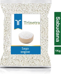 Trinetra Best Quality Sabudana (Sago)-1Kg (Pack Of 1) Sago