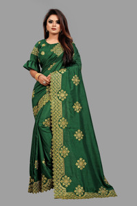jd fashion Embroidered Bollywood Art Silk Saree