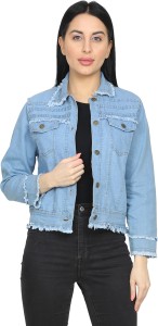 DUCLOTHES FIT Full Sleeve Washed Women Denim Jacket