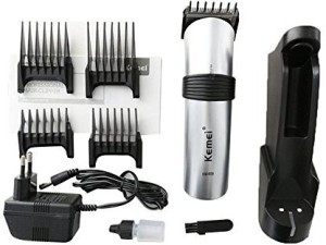 Kemei KM-609 Professional Rechargeable Hair Trimmer Electric Hair Clipper, Razor Trimmer 90 min  Runtime 4 Length Settings