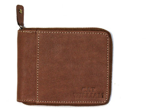 Cat William Men Brown Genuine Leather Wallet