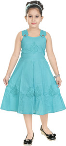 Shine Club Girls Midi/Knee Length Festive/Wedding Dress