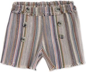 Cherry Crumble by Nitt Hyman Short For Girls Casual Striped Polycotton