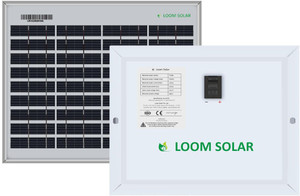 LOOM SOLAR 10 Watt - 12 Volt Solar Panel