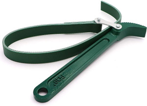 GSK Cut Multi-Purpose Adjustable Belt Strap Wrench Steel Handle Adjustable Strap Oil Filter Opener Wrench - 8 Inch Single Sided Speciality