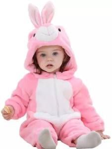 BRANDONN Romper For Baby Boys & Baby Girls Casual Printed Wool Blend