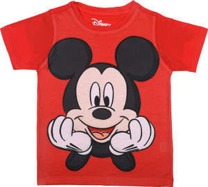 Mickey Mouse Family Boys Printed Polycotton Regular T Shirt
