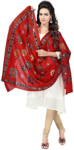 SYAMAJU ENTERPRISE Cotton Silk Embroidered Women Dupatta