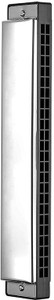 PNC Tremolo Harmonica Performance Harmonica Mouth Organ 24 Holes 48 Tones C Key With Black Box (Silver)