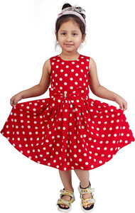 Linya Girls Midi/Knee Length Casual Dress