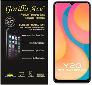 GORILLA FIVE Tempered Glass Guard for Vivo Y20, Vivo Y20i