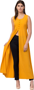 vashist Women Solid Frontslit Kurta