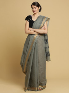 Manvish Drapes Woven Chettinadu Pure Cotton Saree