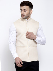 Badoliya & Sons Sleeveless Solid Men Jacket