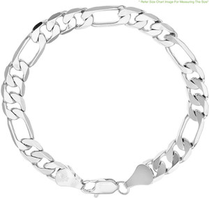vaiseema Stainless Steel Silver Coated Bracelet