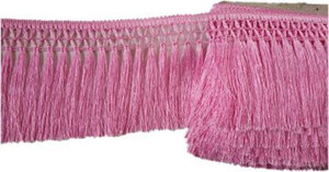 someshwara Baby Pink 4.5 Meter Length King Size Nylon Saree Falls