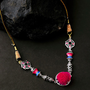 Voylla Silver Plated Brass Choker